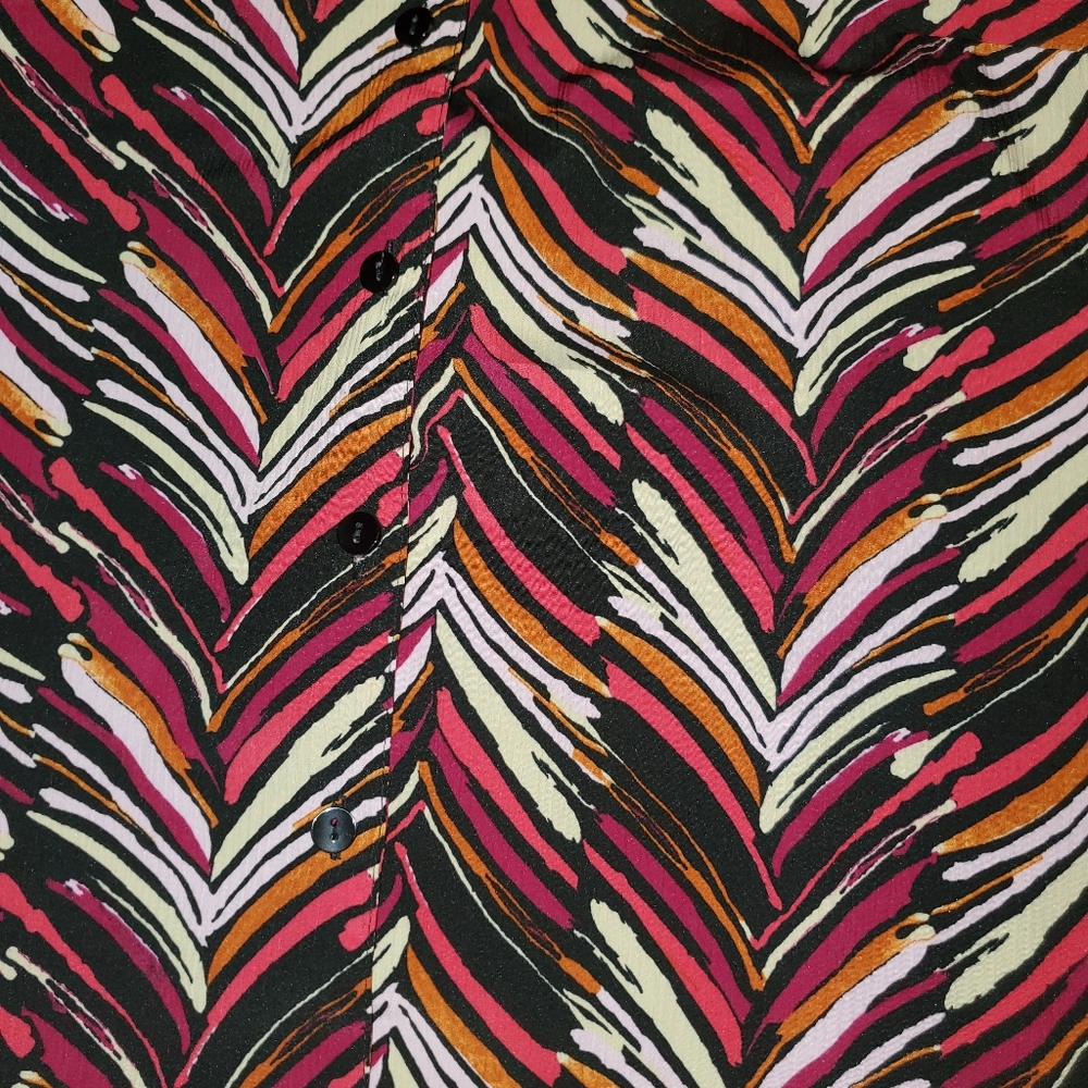 Button Down Art Blouse - image 3